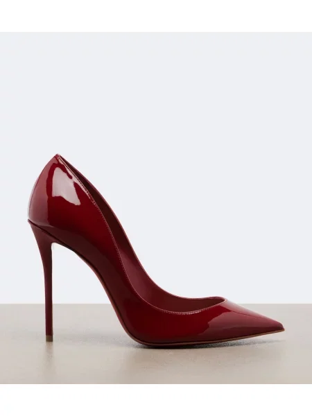 Usnjene lakirane salonarji Christian Louboutin rdeča