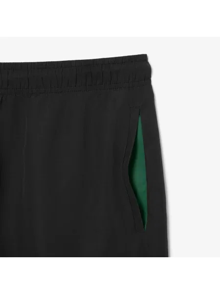 Lacoste Szorty Kąpielowe Z Lekkiego Materiału Z Technologią Quick Dry czarne