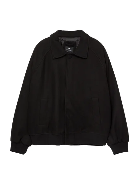 Pull&Bear Geacă de primăvară-toamnă negru