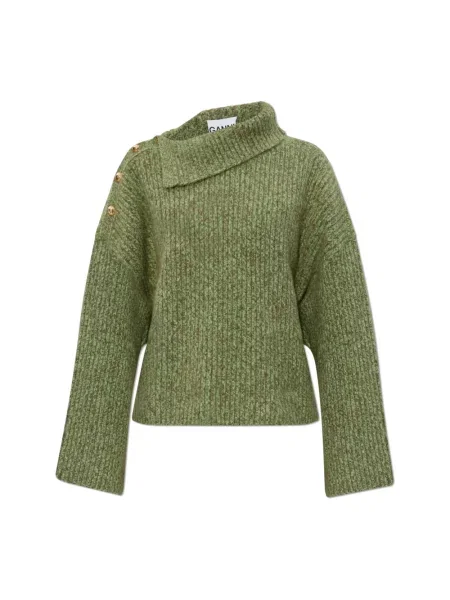 Golf golf Ganni wełniany zielony