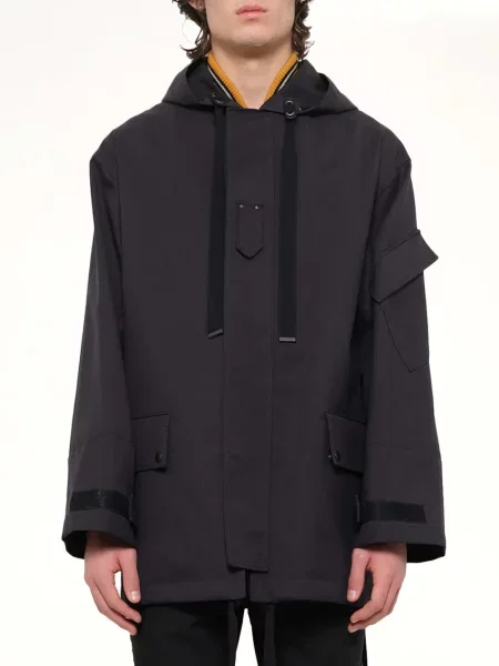 Geacă parka Lanvin cu glugă albastru