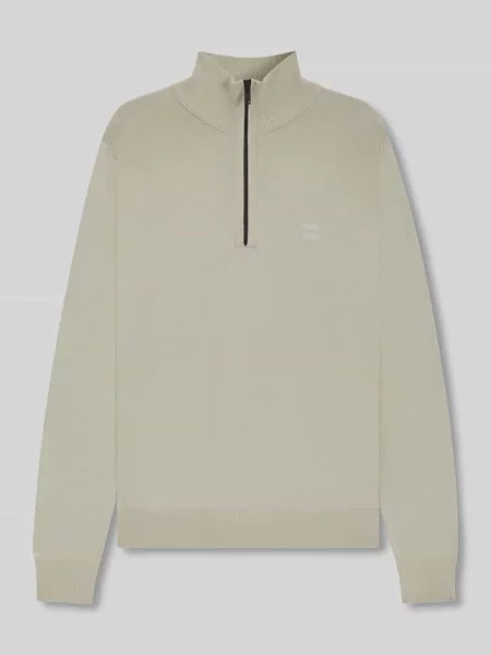 Bluza z kołnierzem o kroju regular fit z mieszanki bawełny kaszmiru model ‘KANOBIX_S’ Boss Orange