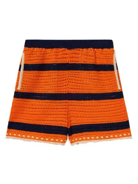 Pantaloni scurți La Doublej cu dungi portocaliu