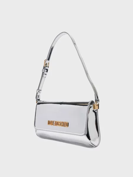 Сумка Moschino серебряная