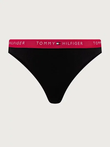 Tommy Hilfiger nohavičky dámske s elastanom čierna