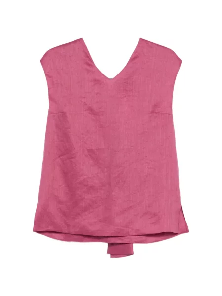 Top 's Max Mara cu decolteu în V roz