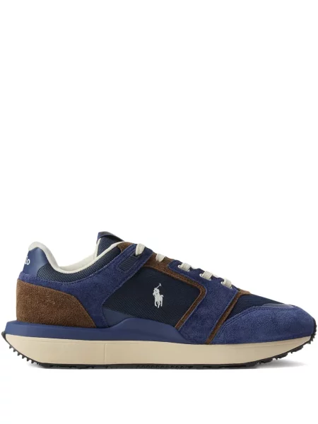 Briaunotas pusiau užtrauktukas zomšinės bokseriai Polo Ralph Lauren balta