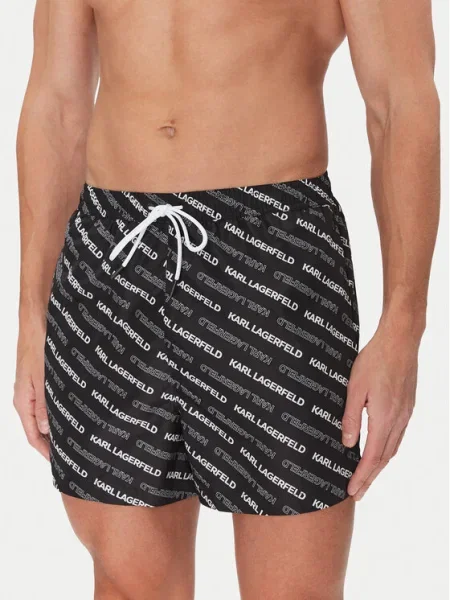 Pantaloni scurți Karl Lagerfeld negru