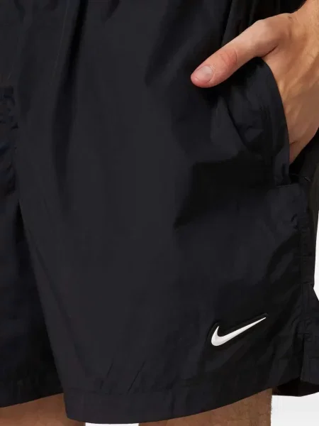 Tricou Nike din piele cu broderie negru