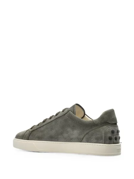 Sneakerși Tod's din piele de căprioară verde