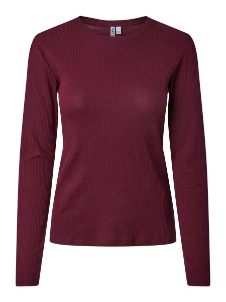PIECES Tricou PCRuka vin roșu