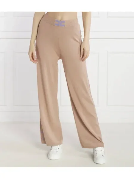 Elisabetta Franchi Pantaloni de tricot bej