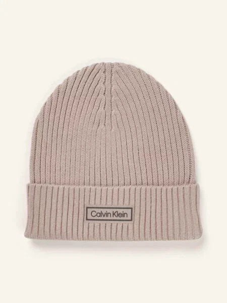 Calvin Klein Čepice černošedá béžový