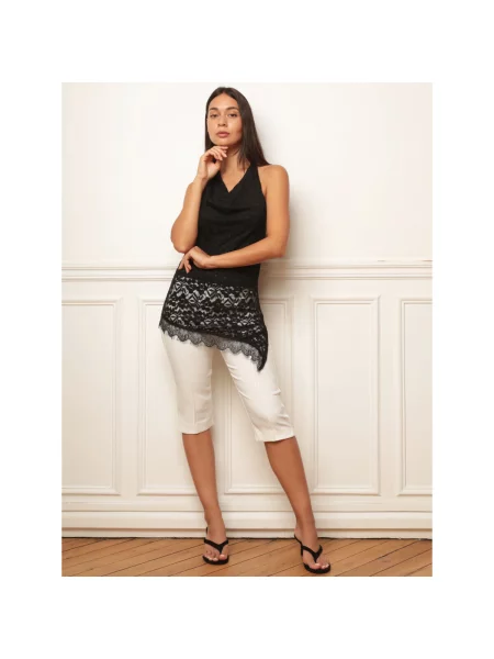 Top La Modeuse negru