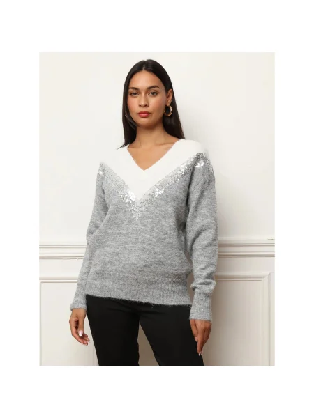 Pulover La Modeuse gri
