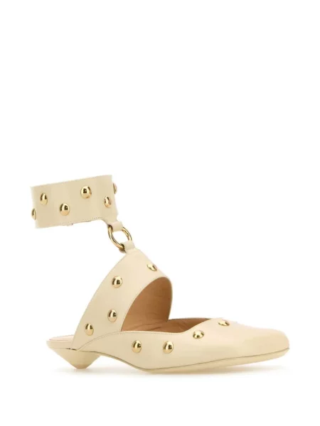 Sandale Chloé din piele alb