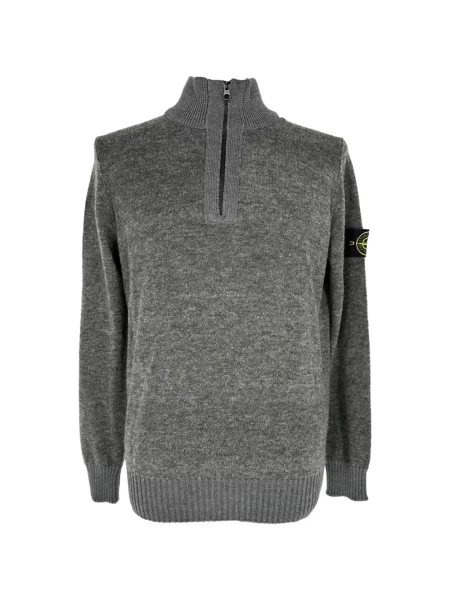 Pulover Stone Island tricotate cu strasuri gri