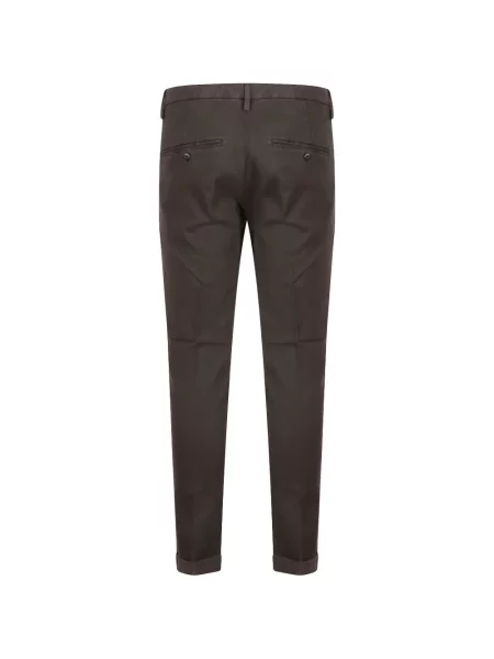 Pantaloni Dondup cu autograf maro