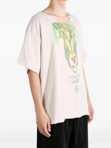 Tricou Saitos cu imagine alb