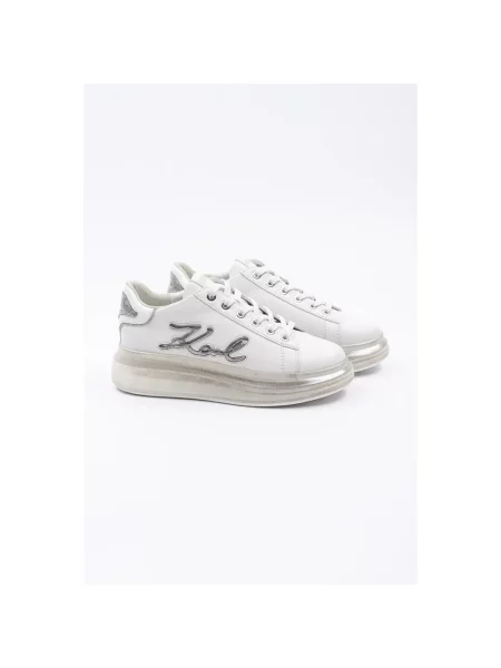 Sneakersy Karl Lagerfeld skórzane białe