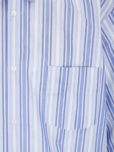 Csíkos rövid ing Comme Des Garçons Shirt kék