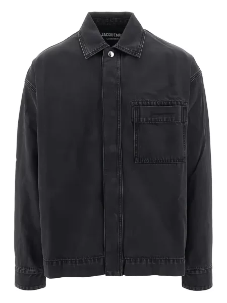 Cămașă din denim Jacquemus negru