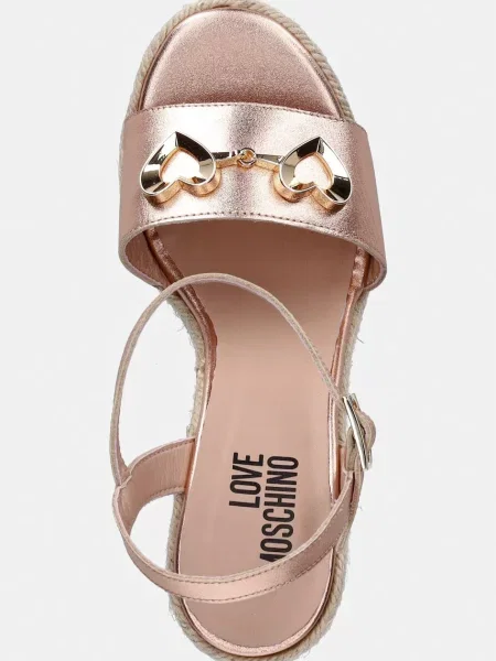 Еспадрільї Love Moschino на танкетці