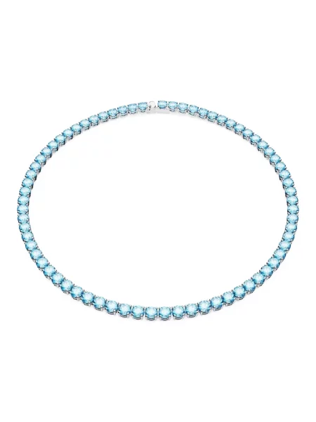 Naszyjnik Swarovski do tenisa szary