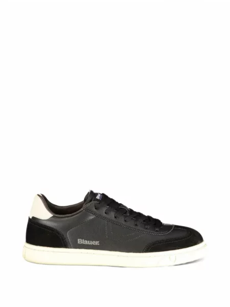 Sneakerși Blauer cu imagine negru