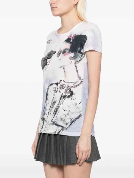 Krátký top Chanel Pre-owned modrý