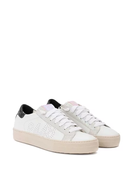 Sneakerși P448 din piele alb