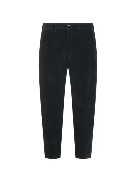 Pantaloni Nine In The Morning de catifea cord negru