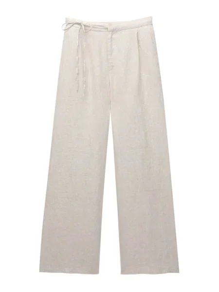 Pull&Bear Pantaloni cutați kitt alb