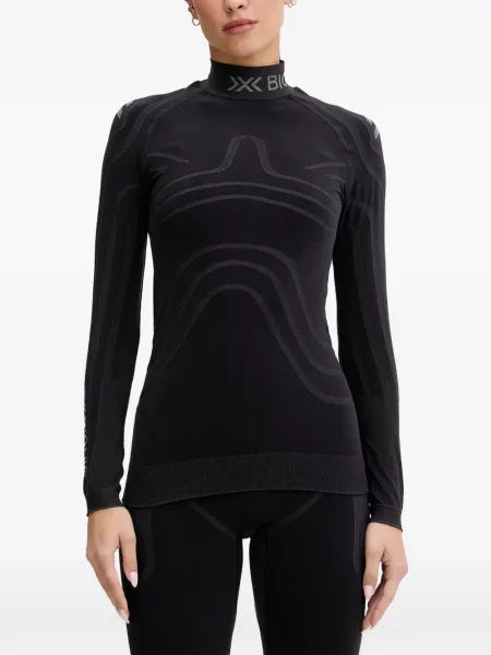 Top X-bionic cu imagine negru