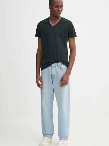 Tommy Jeans Pánske tričko čierna
