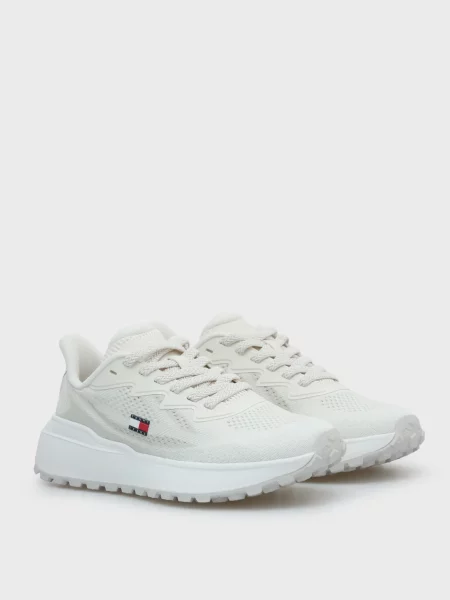 Трикотажные кроссовки Tommy Jeans белые