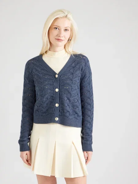 VERO MODA Kardigán VMINDIGO denim modrá