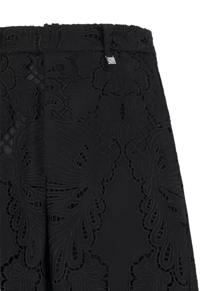 Pantaloni Giuseppe Di Morabito din dantelă negru