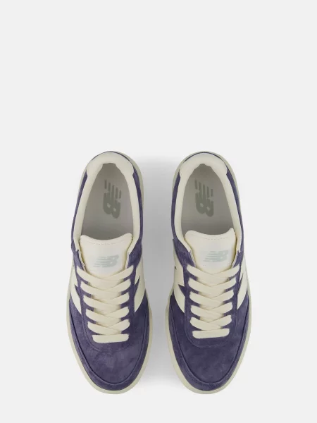 Замшевые кеды New Balance фиолетовые