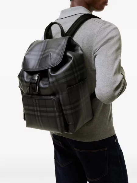 Rucsac Burberry în carouri negru