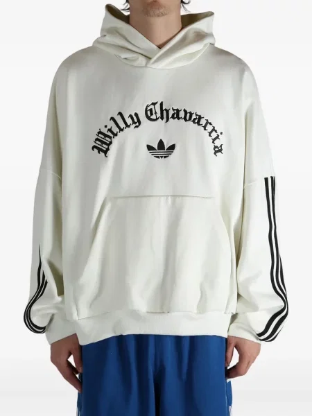 Fleece ριγέ sneakers Adidas με σχέδιο γκρι