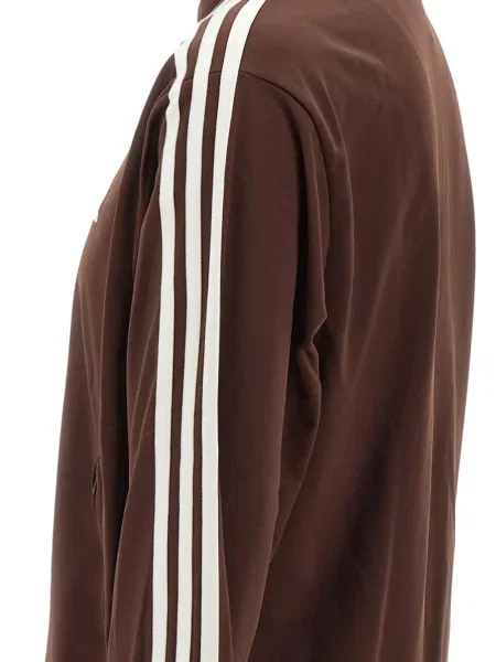 Geacă Adidas cu dungi cu paiete maro