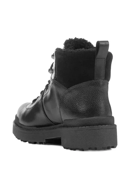 Botine Geox cu șireturi din dantelă negru