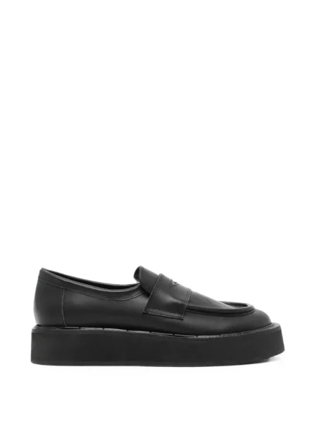 Pantofi loafer Yohji Yamamoto din piele cu platformă negru