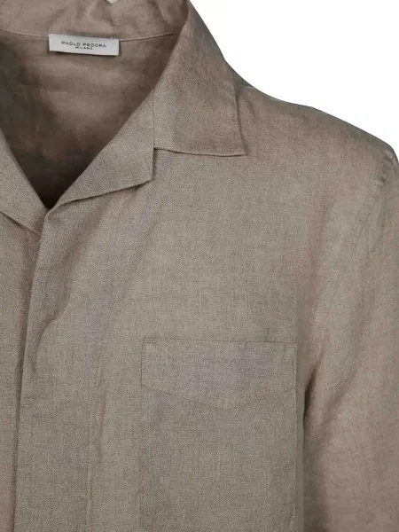 Krátká košile Paolo Pecora s kapsami na rukávech