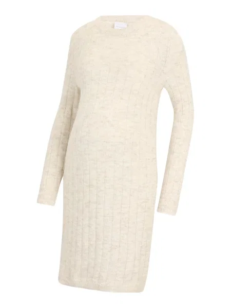 MAMALICIOUS Pletena haljina MLBRENDA pijeska
