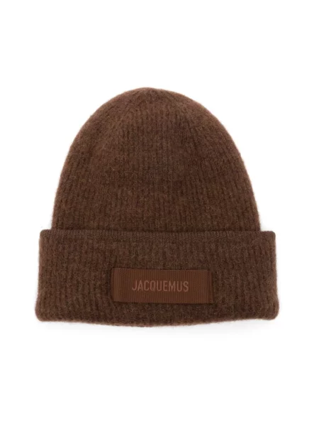 Czapka Jacquemus wełniana brązowa