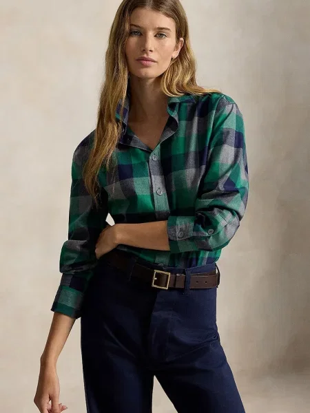 Polo Ralph Lauren cămașă pentru femei din verde