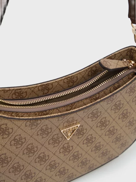 Сумка Guess з принтом бежева
