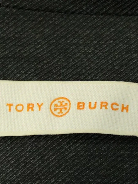 Ριγέ ριγέ σακάκι Tory Burch μαύρο